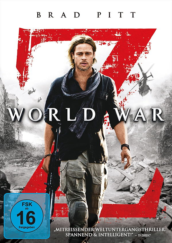 World War Z Extended Director's Cut - DVD Blu-ray Cover FSK 16